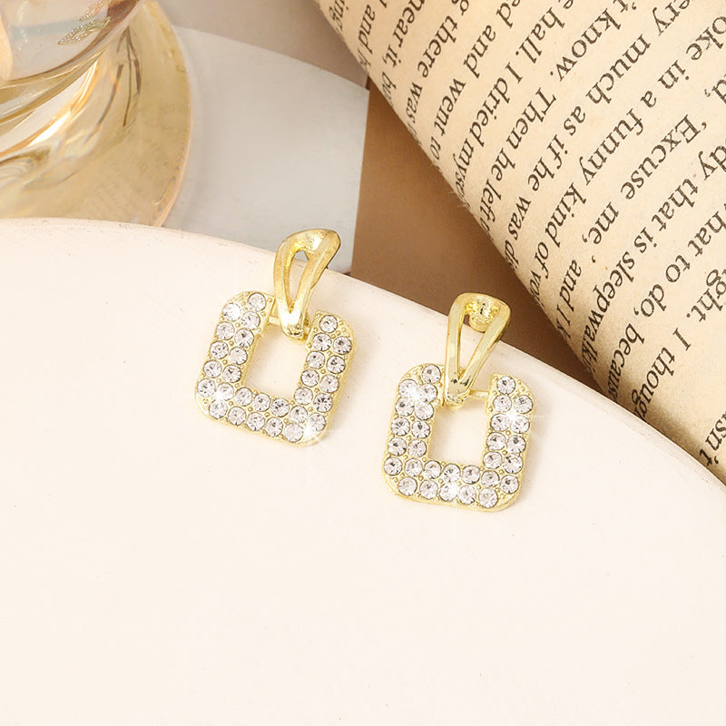 Korean Style Simple Vintage Pearl High-grade Ear Tassel Female Niche Earrings