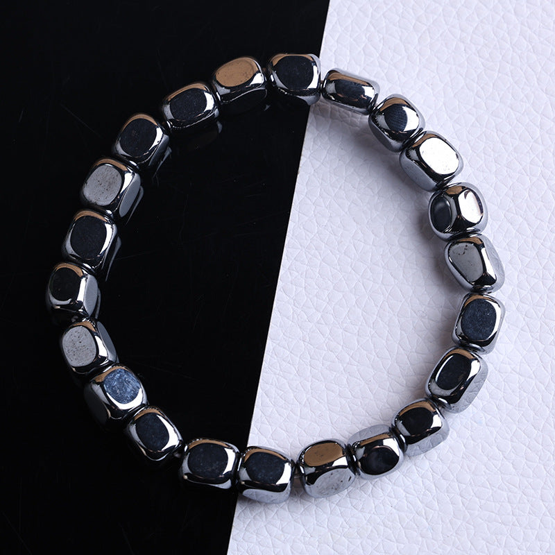 Women's & Men's Terahertz Crystalline Silicon Stone With Shape Bracelets