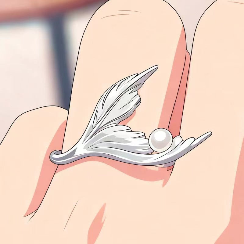 Sier White Surrounding Temperament Small Fish Fashion Rings