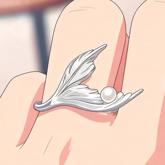 Sier White Surrounding Temperament Small Fish Fashion Rings