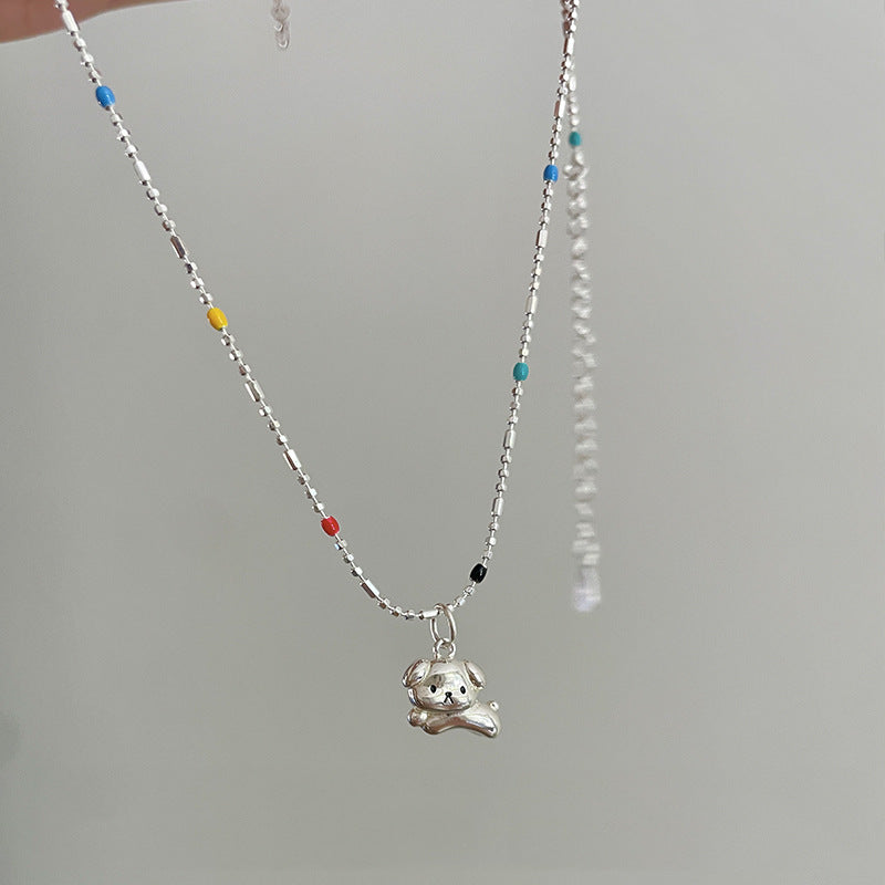 Exquisite Three-dimensional Puppy Dopamine Female Cute Girlfriend Gifts Gift Necklace