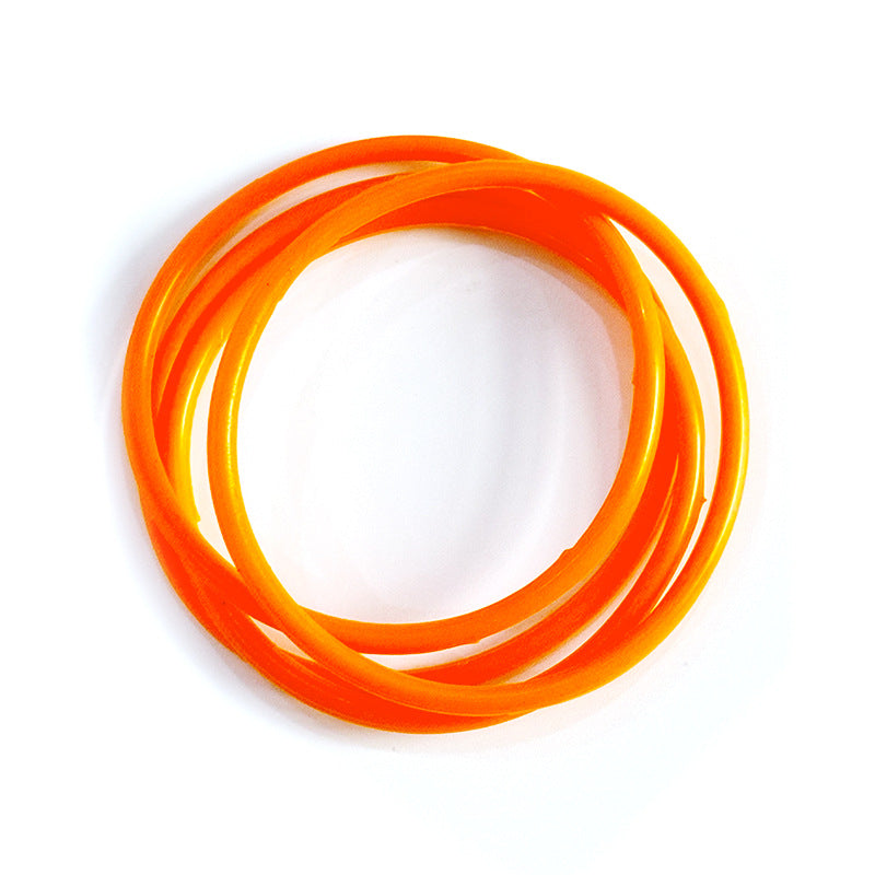 Children's Rainbow Rubber Band Silicone Luminous Tie Bracelets