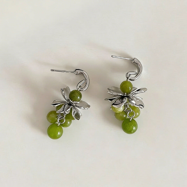 Green Tassel Fashion Personalized Graceful Wild Female Stud Earrings