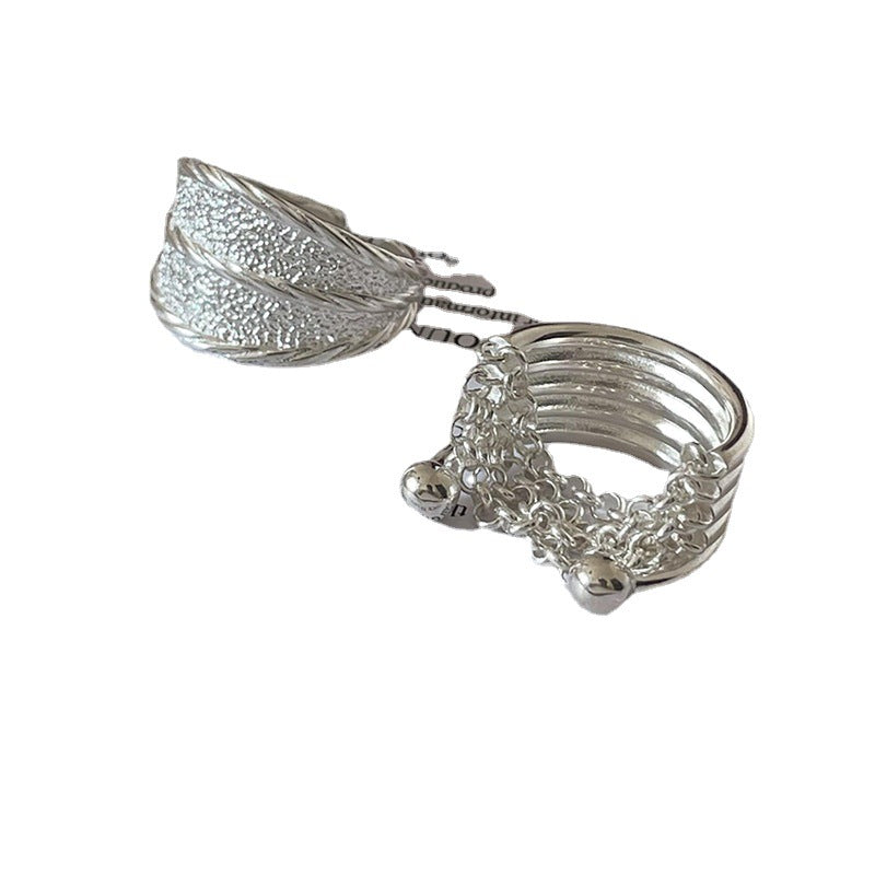 Frosted Texture Irregular Female Geometric Fashion High Sense Niche Hot Ring