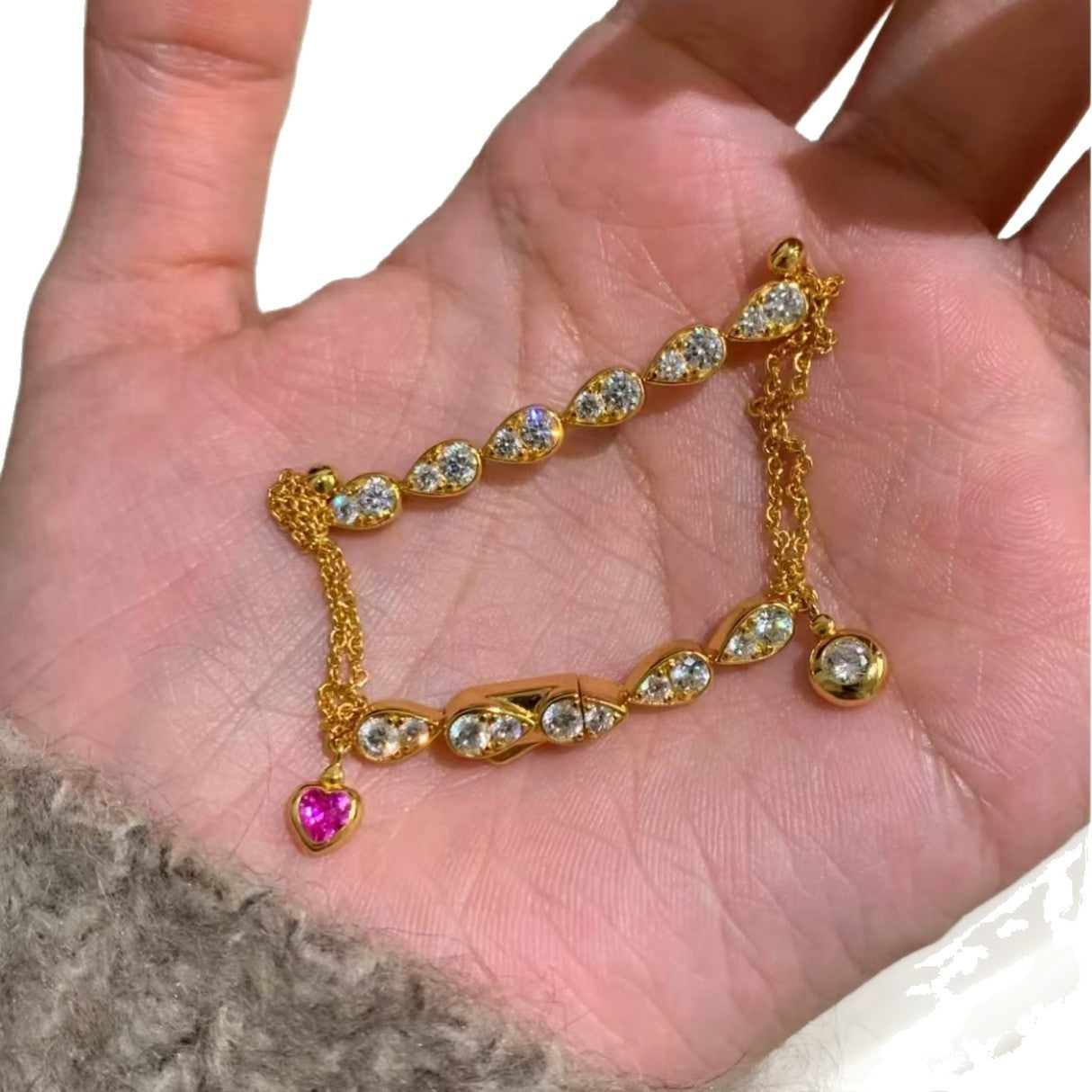 Water Drop Bubble Heart Advanced Light Bracelets