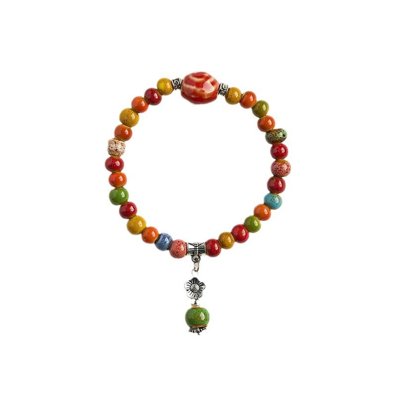 Ethnic Style Hand-woven Ceramic Couple Cute Bracelets