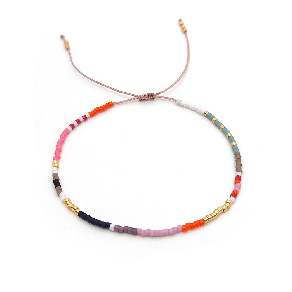 Bead Tiny Niche Woven Color Beads Bracelets