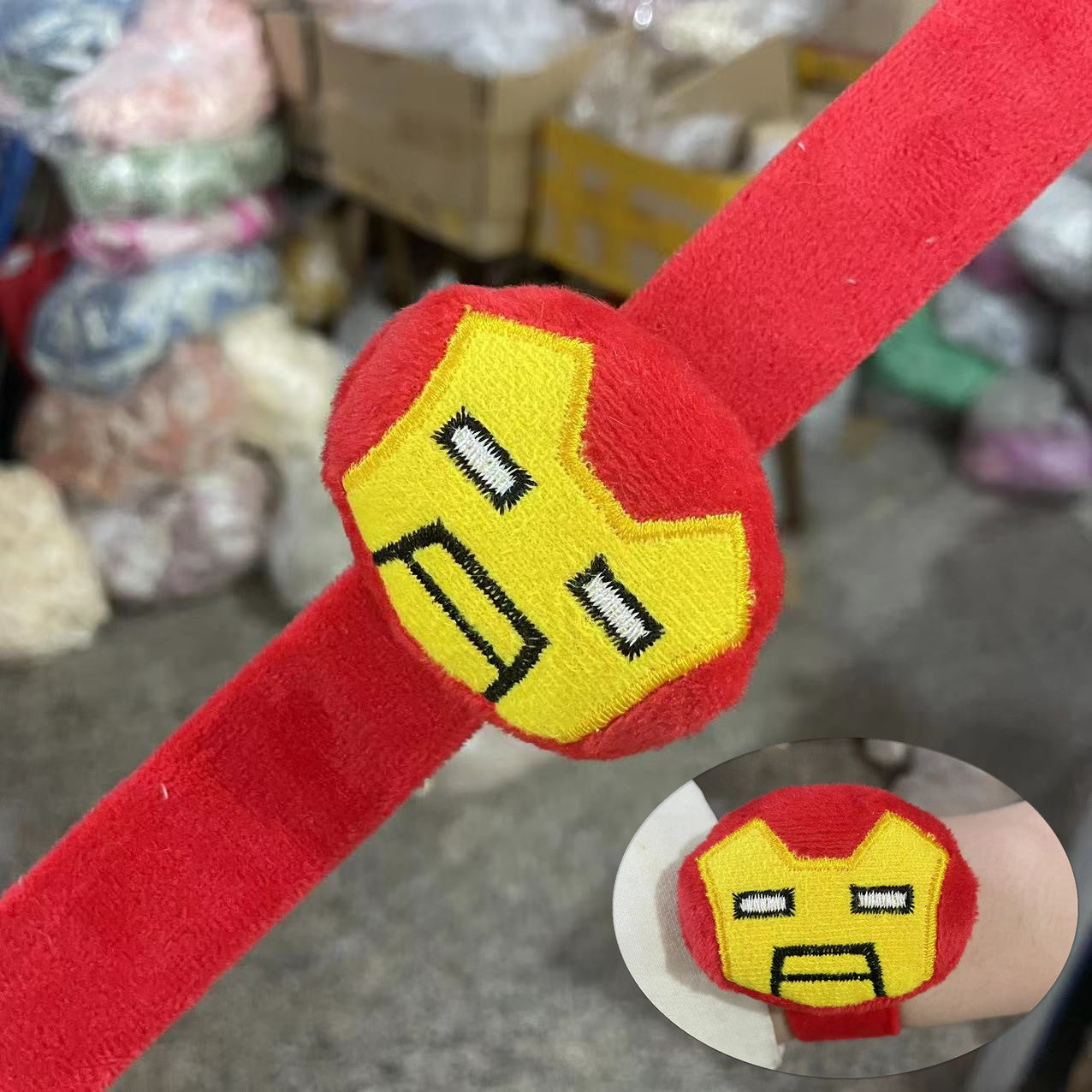 Children's Plush Cartoon Pop Cute Couple Female Slap Bracelet