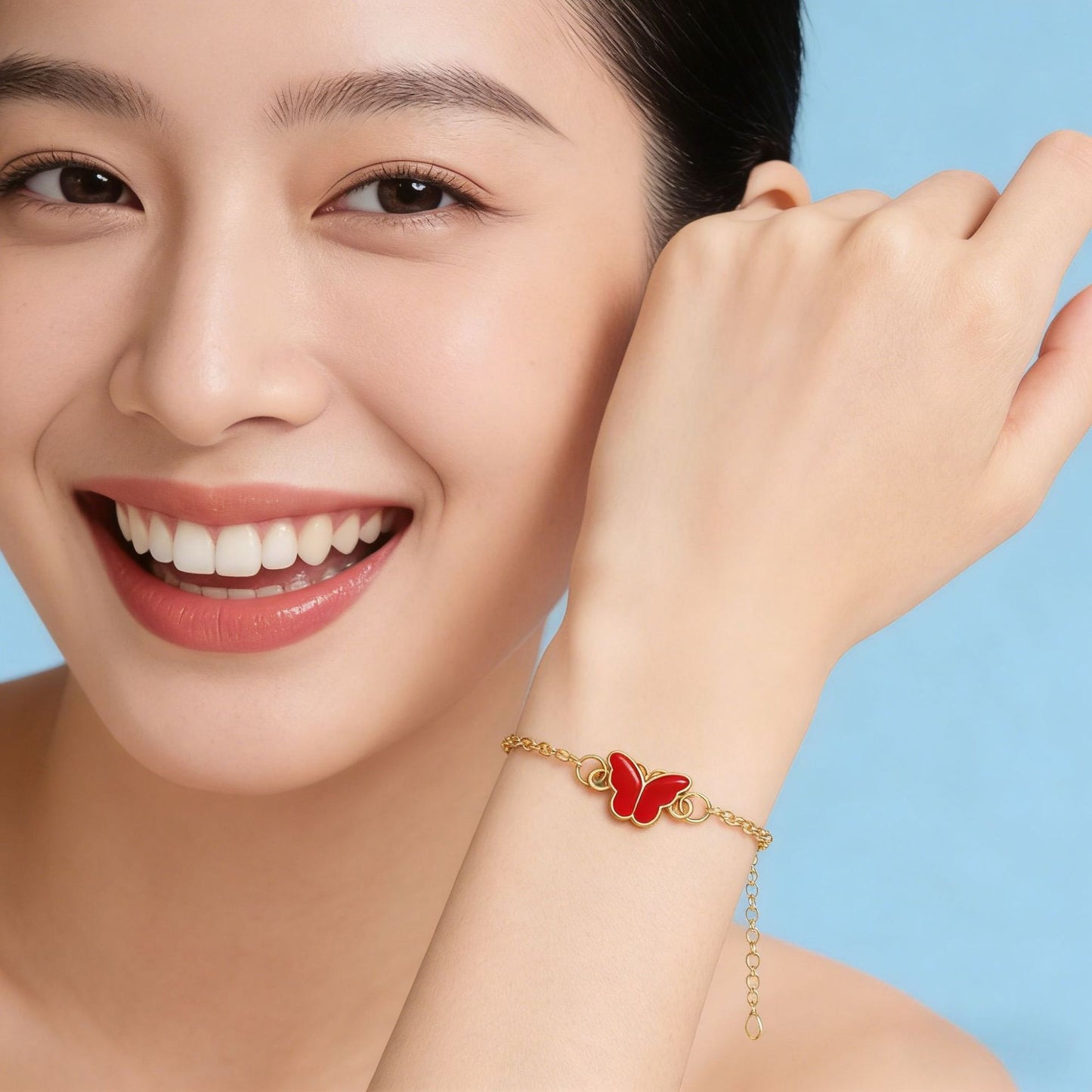 Women's Alloy Oil Dripping Butterfly Korean Fashion Bracelet