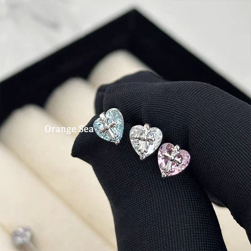 Love Cross Ear Bone Niche Personality Design Sweet Cool Simple Earrings