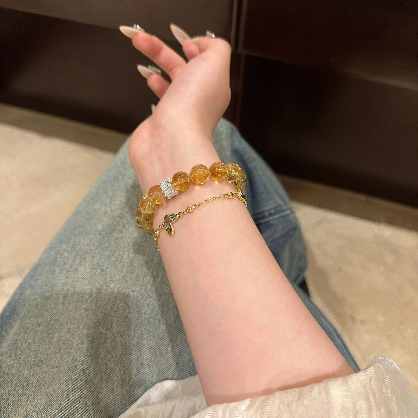 Luxury Natural Citrine Lucky Gift High-grade Bracelets