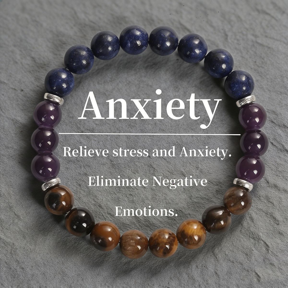 Women's & Men's Eye Lapis Lazuli Protection Unisex Style Anxiety Handmade Mother's Day Bracelet