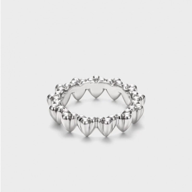 Women's Sier Simple Light Luxury High-grade Index Finger Open Rings