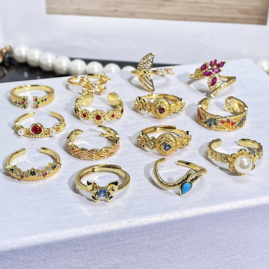 Brushed Simple Opening Female Refined Grace Rings