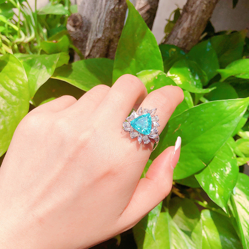 Women's Live Broadcast With Cotton Imitation Natural Style Temperament Open Ring