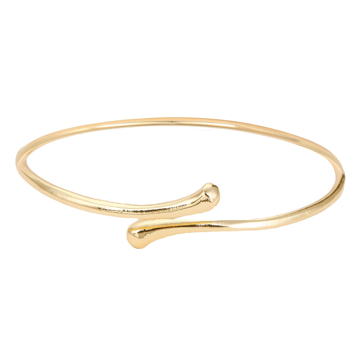Women's Upper Arm Golden Bride Open-ended Simple Bracelet