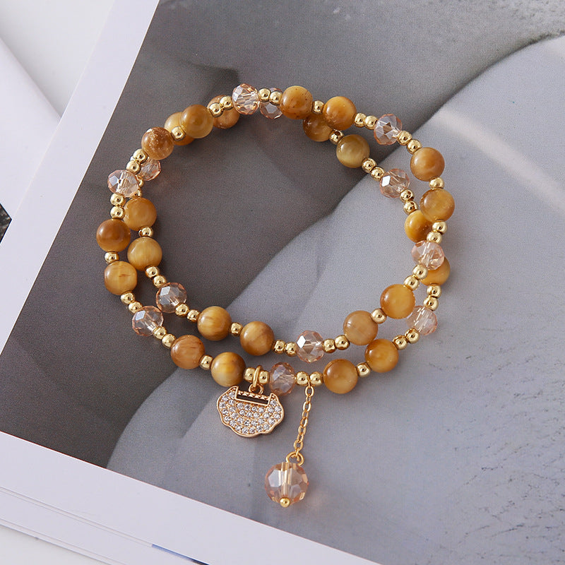 Color Hair Crystal Tigereye High Sense Fashion Suitable For Ladies Pendants