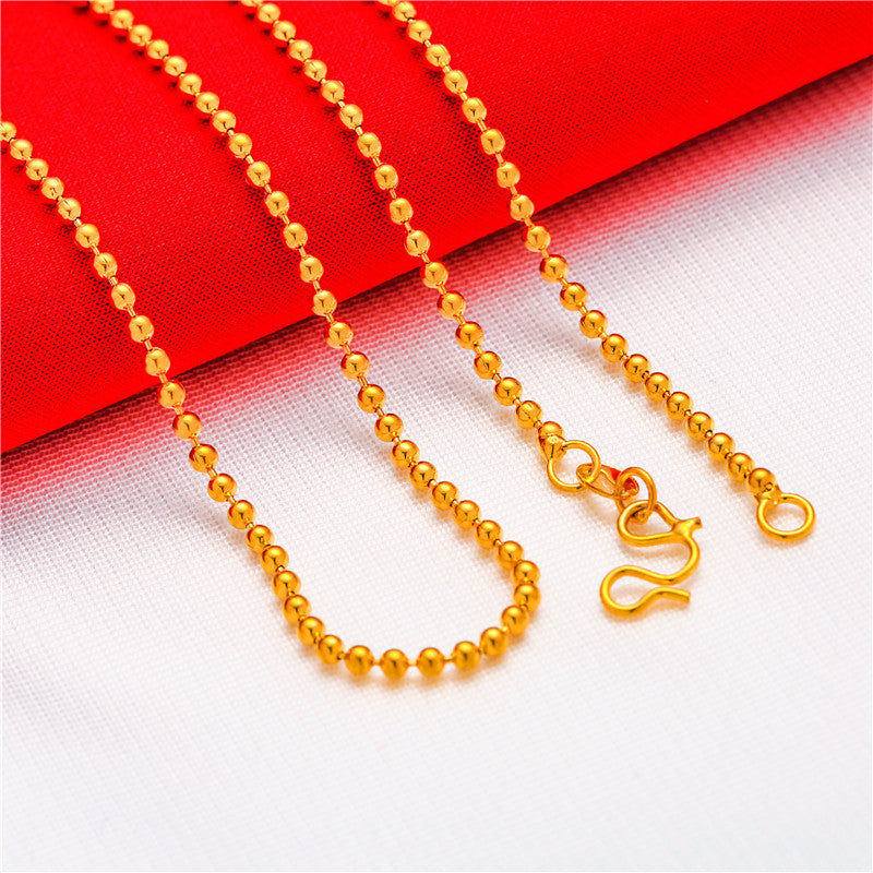 Women's Alluvial Gold Imitation Real Fake Stall Live Broadcast Clavicle Necklaces