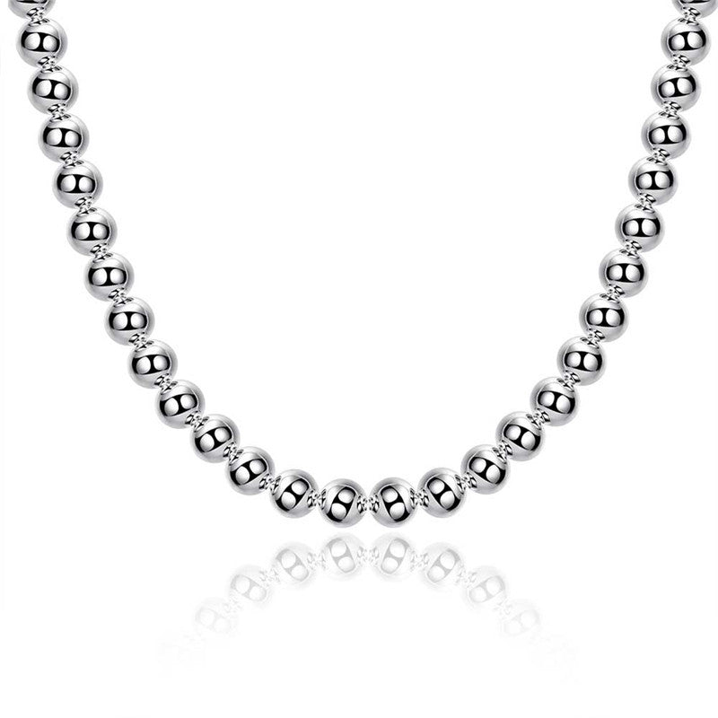 Pretty Ornament Sier Plated Buddha Beaded Necklaces