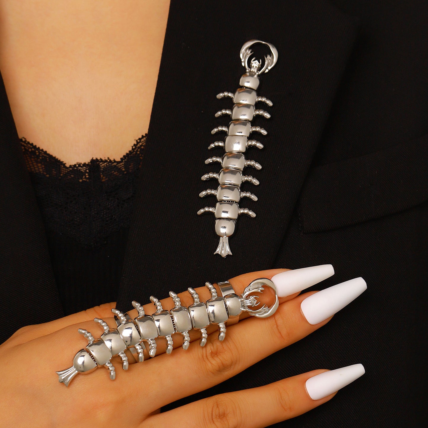 Men's Fashionable Simple Personalized Punk Centipede For Bracelet