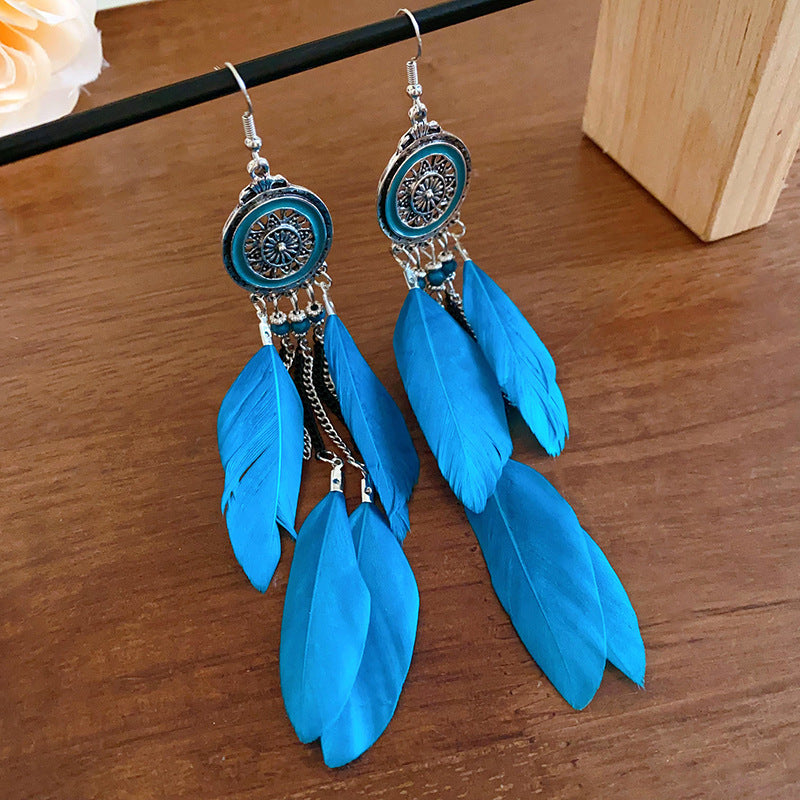 Women's Bohemian Style High-grade Ethnic Exaggerated Unique Earrings