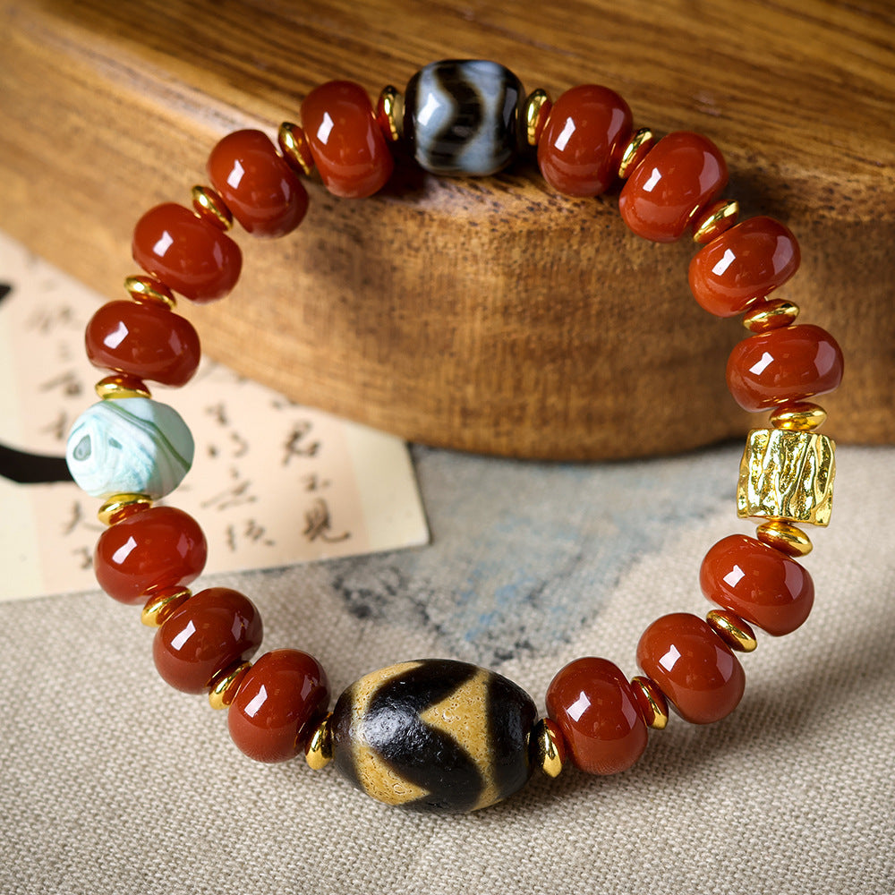 Sen Southern Red Agate Bodhi Tibet Bracelets