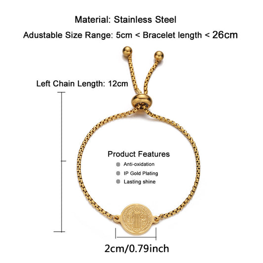 Fashionable Simple Elegant Stainless Steel Retractable Strand Bracelet