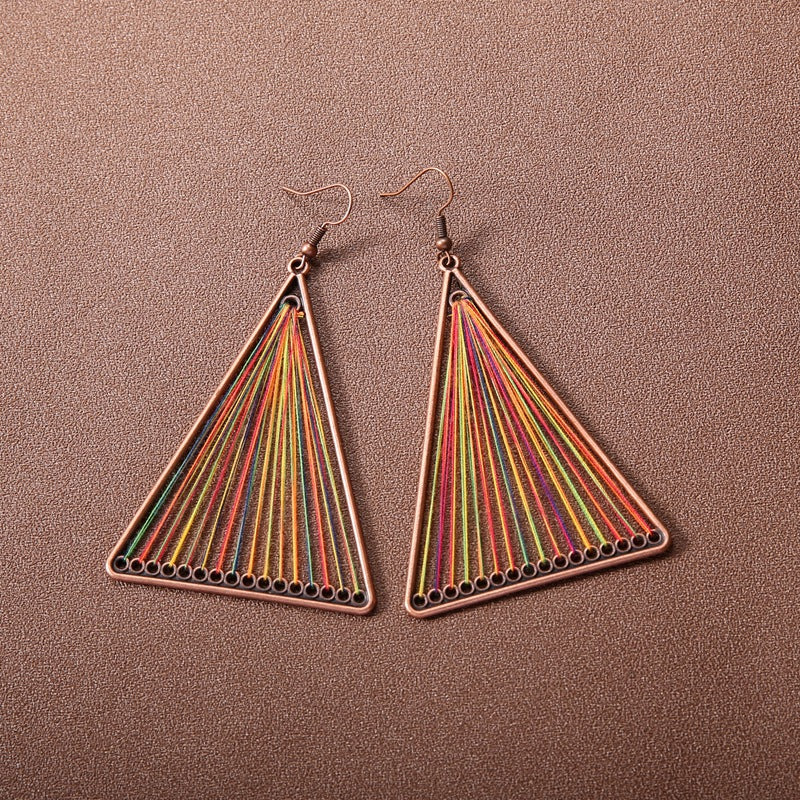 Profile Large Female Retro Style Temperament Earrings