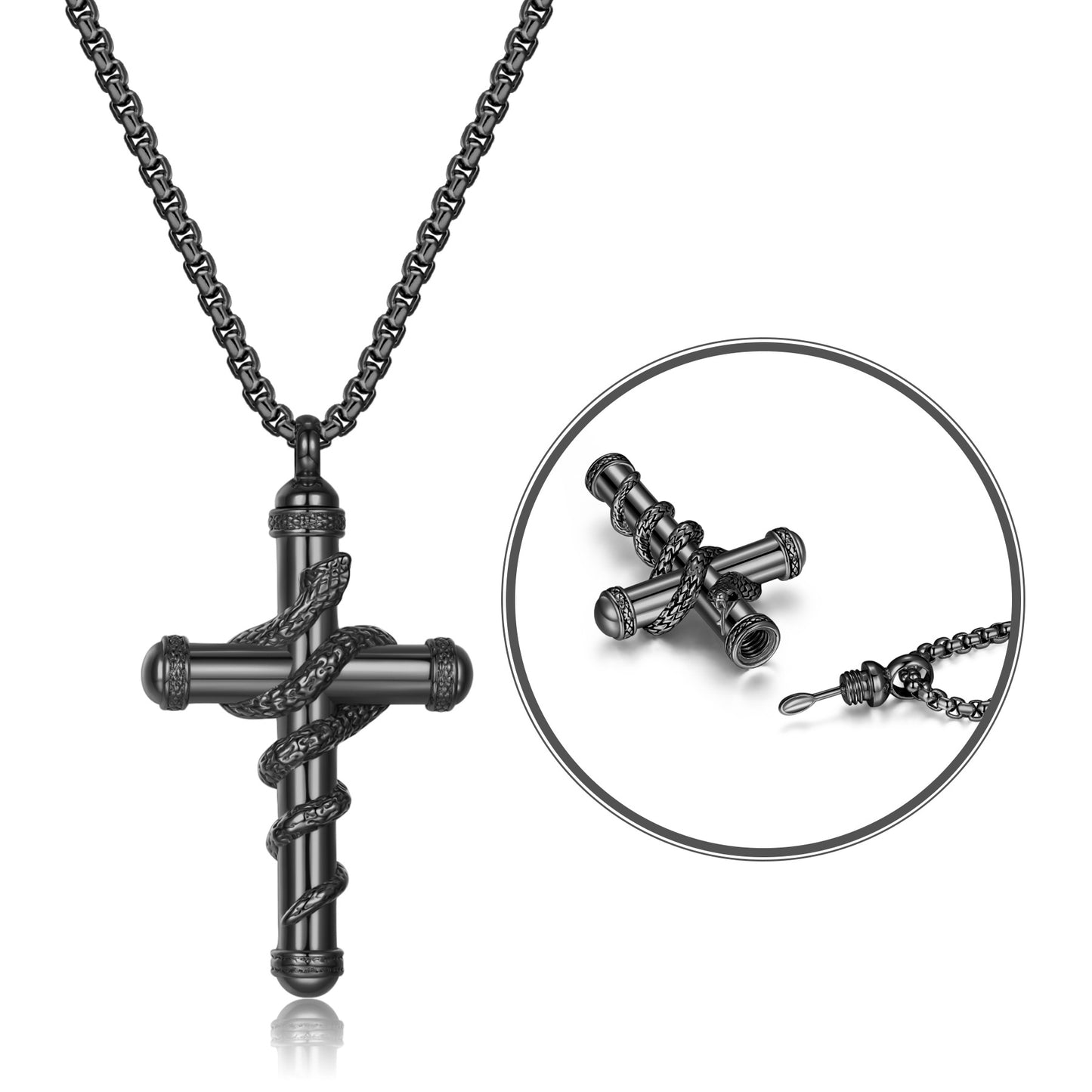 Heart Shape Urn Titanium Steel Family Memorial Necklaces
