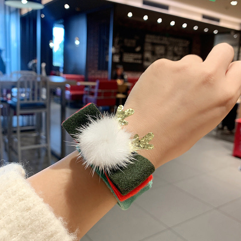 Christmas Plush Pop Cute Cartoon Doll Couple Small Gift Bracelet