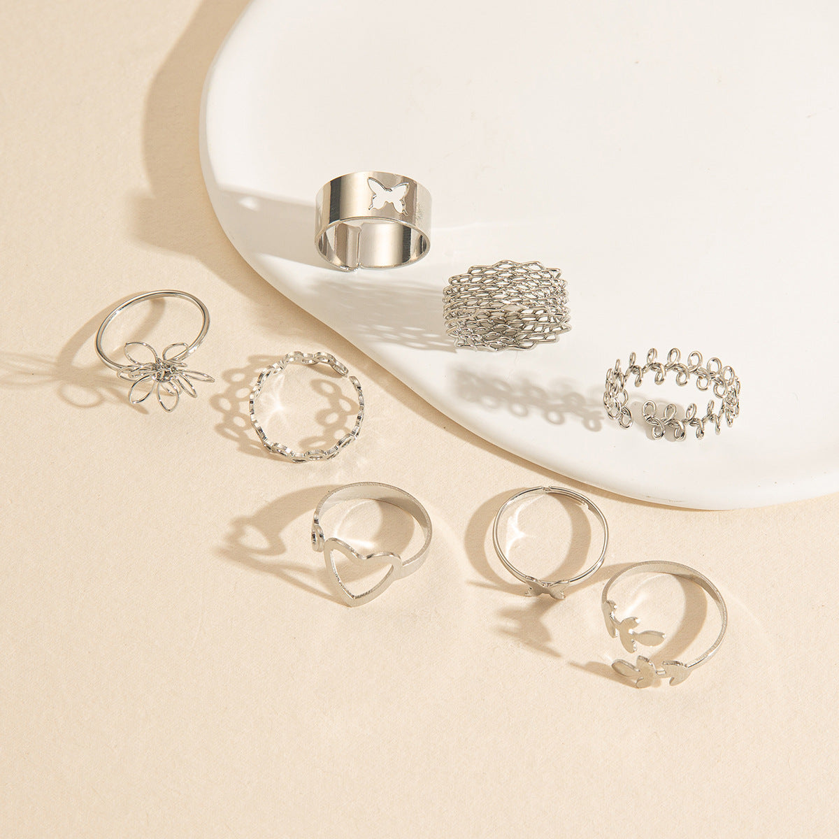 Women's Butterfly Open More Than Knuckle Sets Of Ring