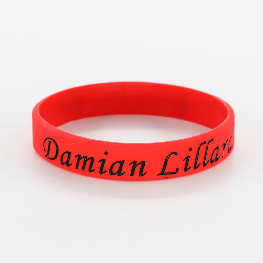 Star Concave Thickened Silicone Kobe James Basketball Bracelet