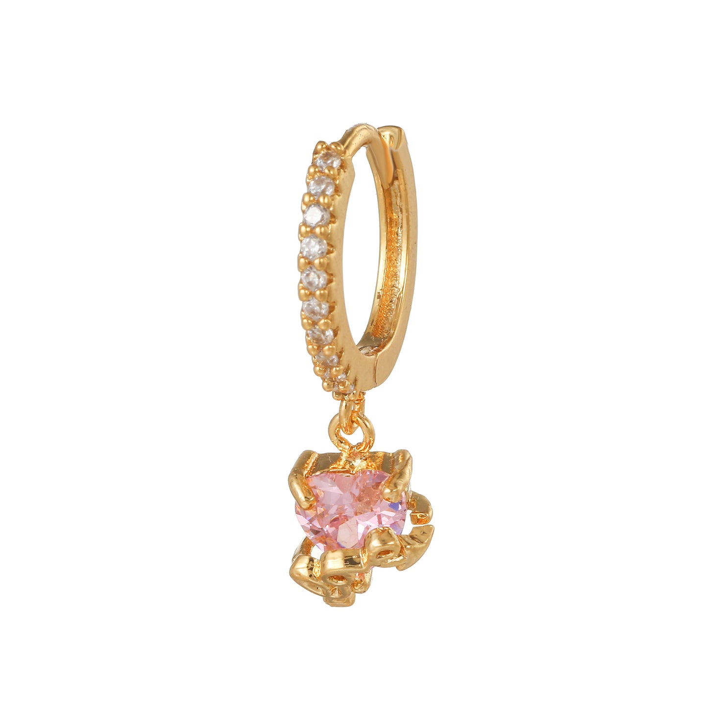 Fashion Small Beautiful Inlaid Stone Light Luxury Design Sense Ear Buckle