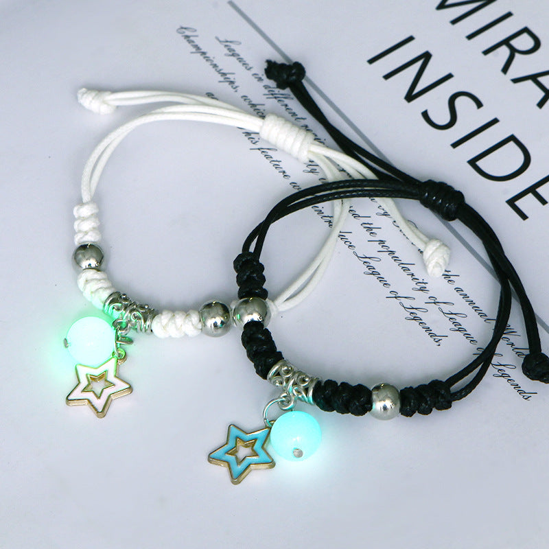 Women's & Men's Luminous Couple And Korean Simple Bunny Bracelets