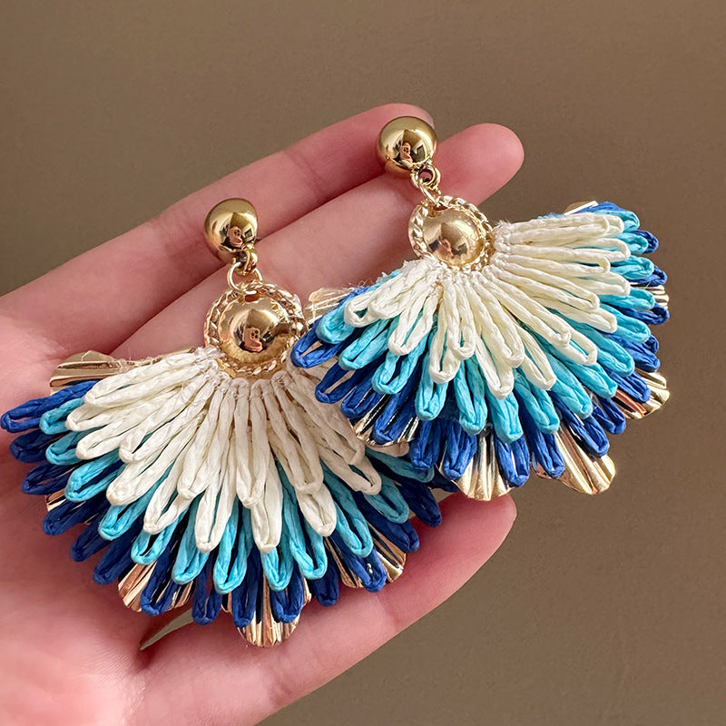 Fairy High Sense Vacation Style Elegant Fashionable Wearing Modified Face Earrings