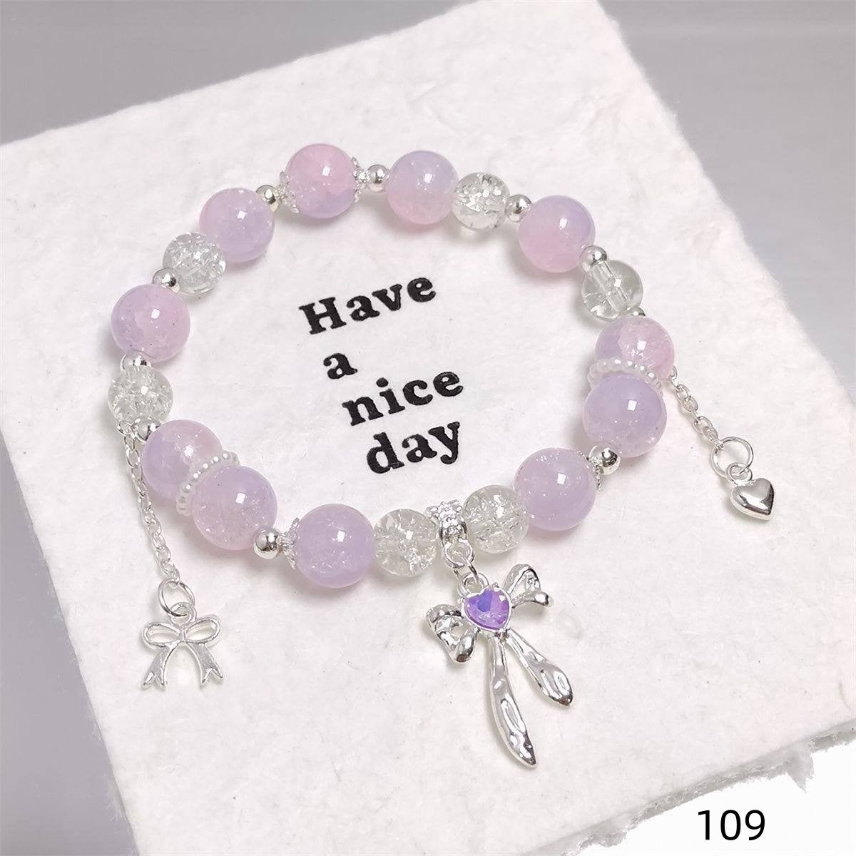 Colorful Crystal String Beads Fishtail Sweet Super Fairy Girlfriends For Bracelets