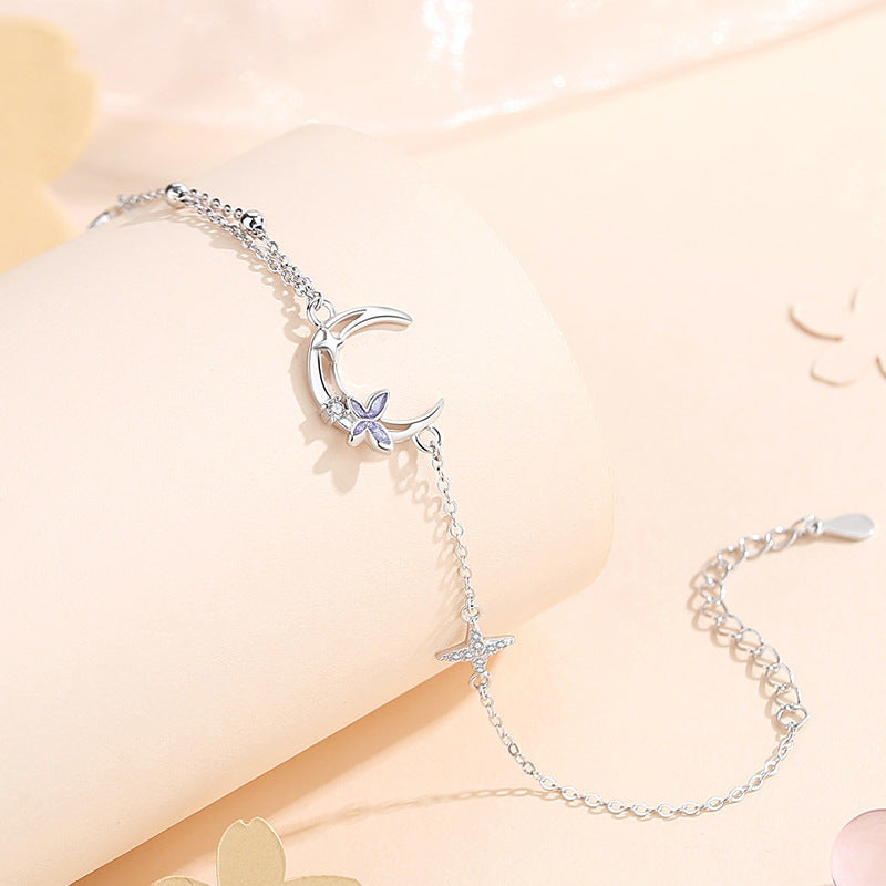 Interest Light Luxury Design Moon Style Bracelets