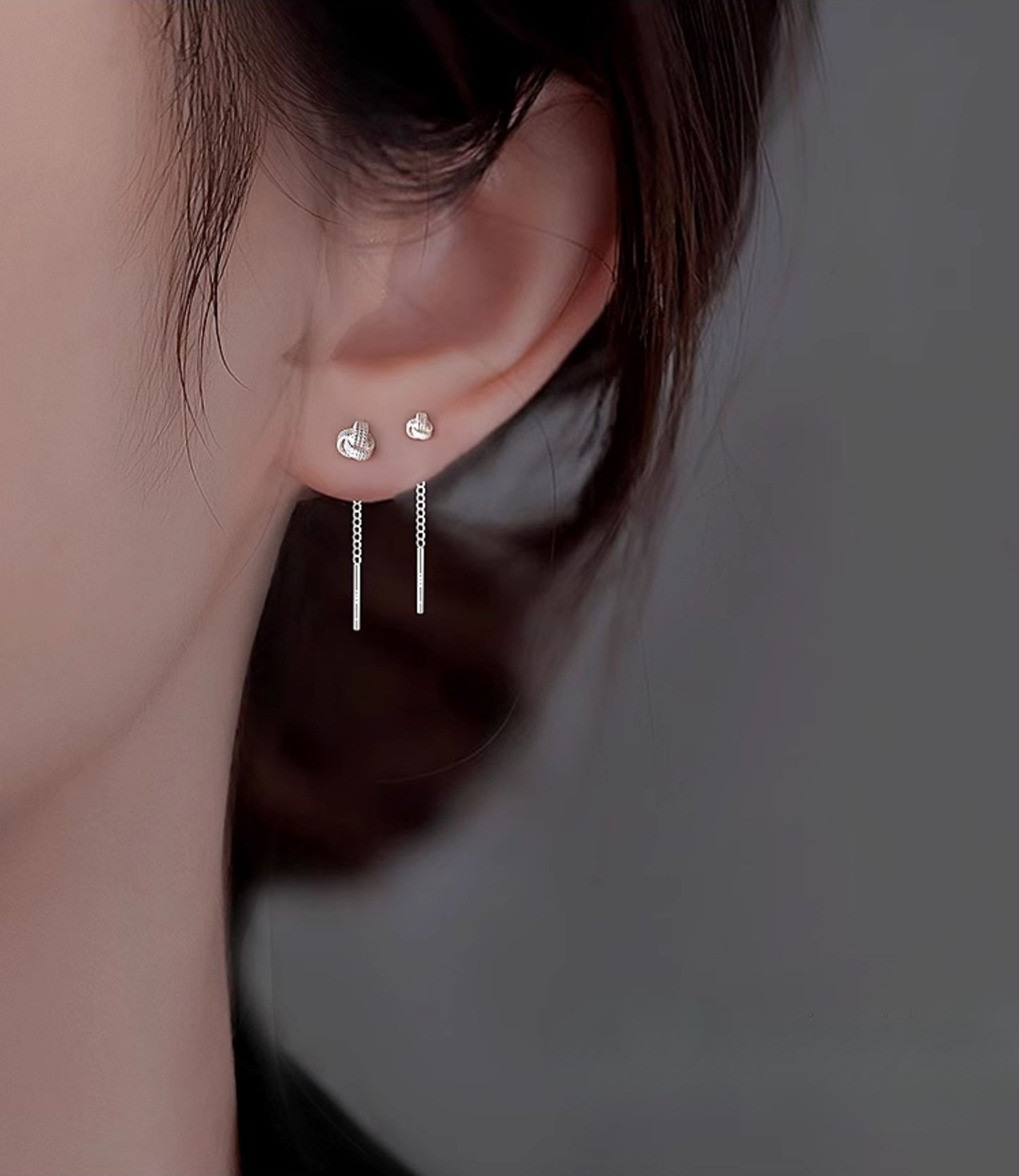 Women's Knot Tassel Fashion Light Luxury Minority Ear Line