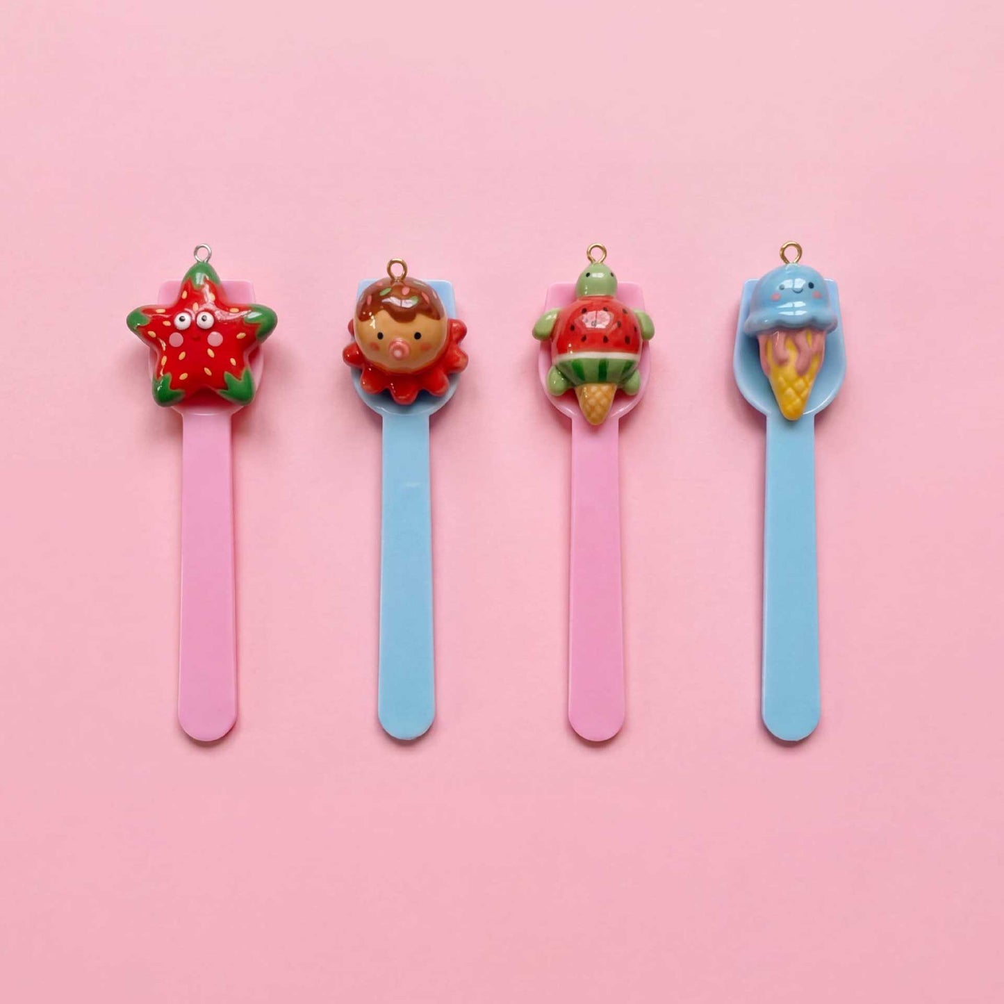 Hand Painted Marine Animal Cute Cartoon Unique Necklace