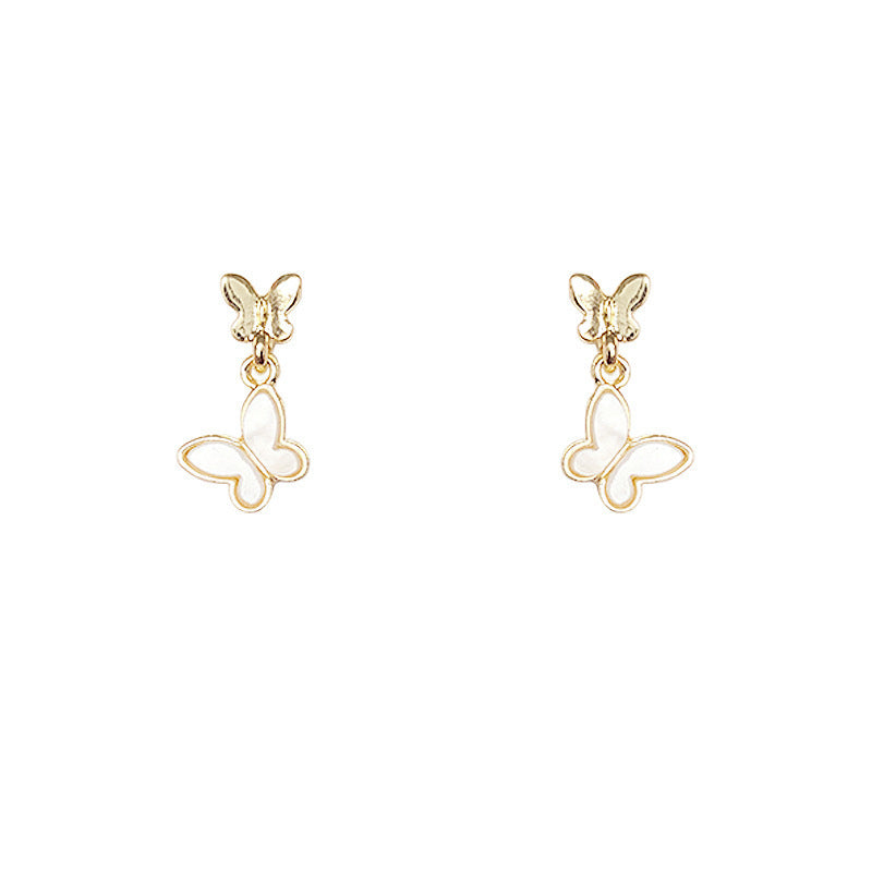 Women's Butterfly For Temperament Wild Mori Style Fresh Cute High-grade Ear Earrings