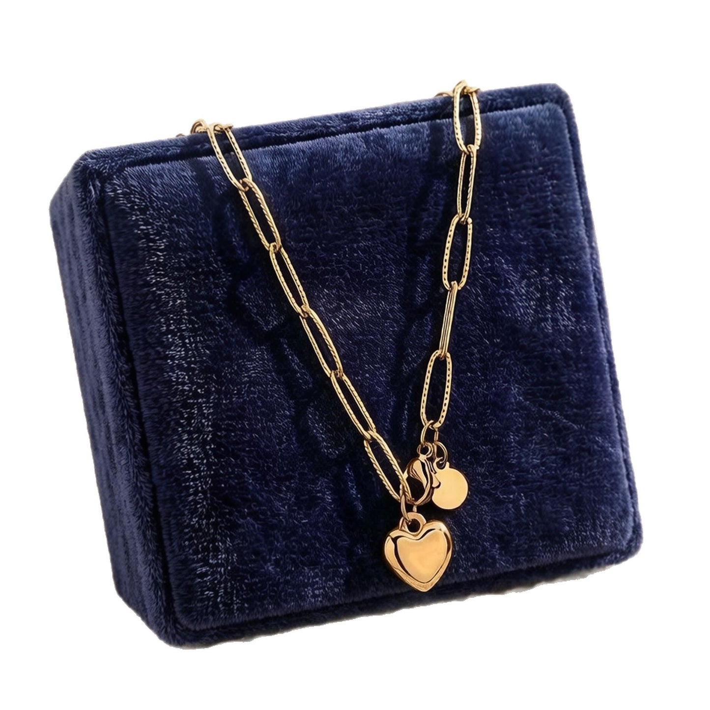 Women's Stainless Steel Titanium Simple Love Necklace