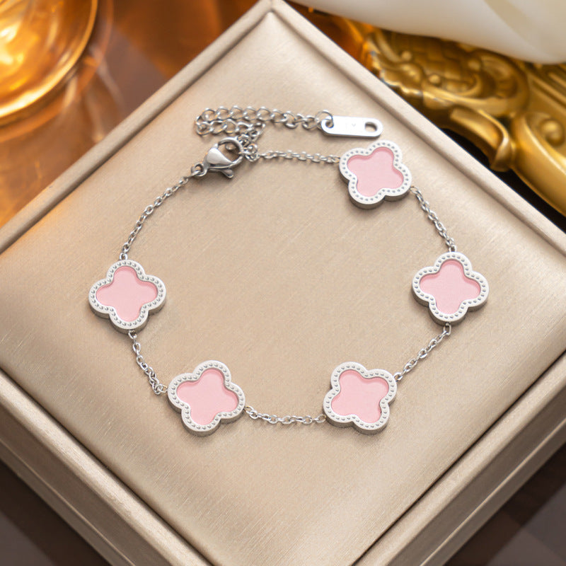 Diamond Rose Gold Fashion Charm Pork Bracelet
