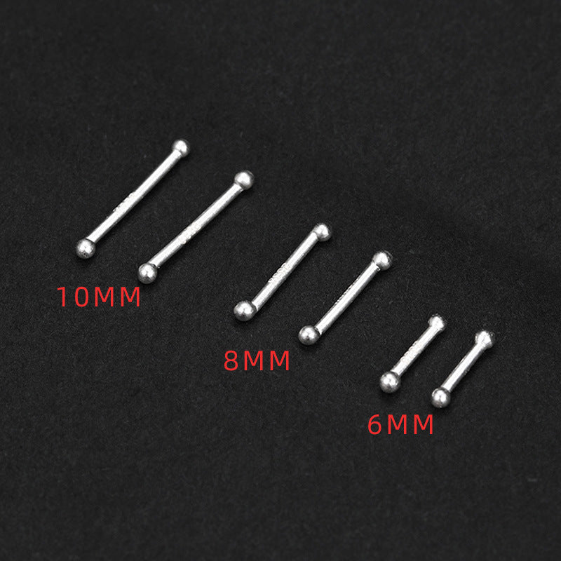 Women's & Men's Need To Take Off Small Double-headed Round Beads Ear Bar Stud Earrings