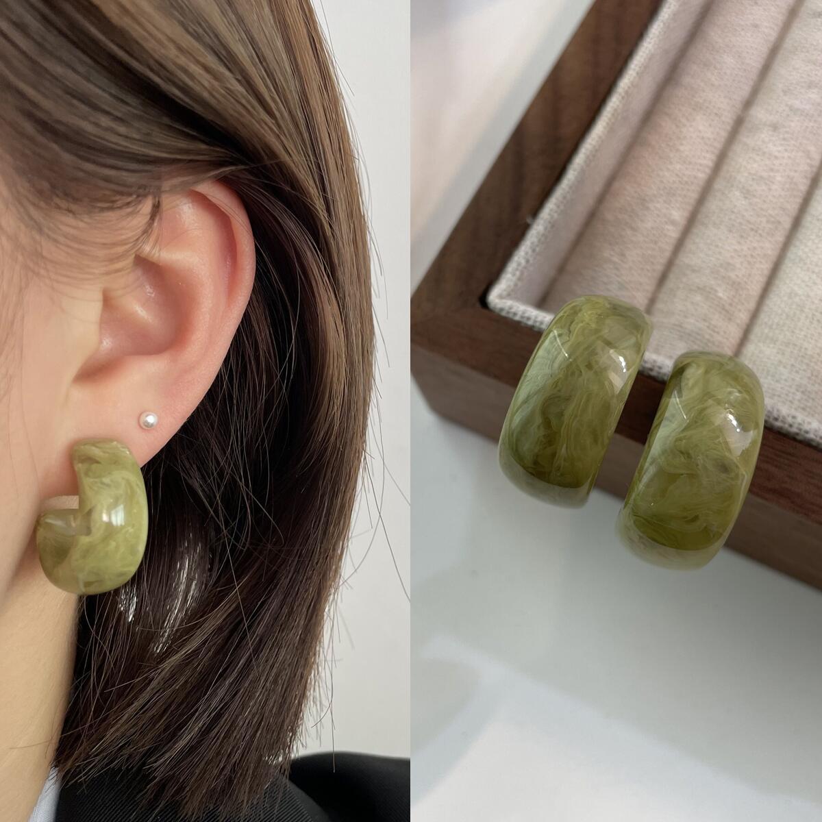 Trendy Blooming Purple Shaped Stylish Graceful Earrings