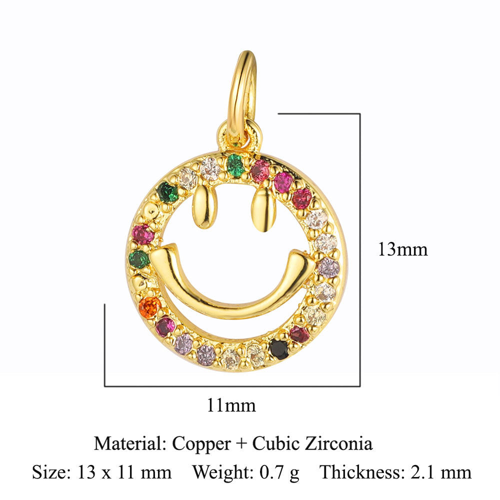 Tree Horseshoe Copper Zircon Snake Butterfly Pendants