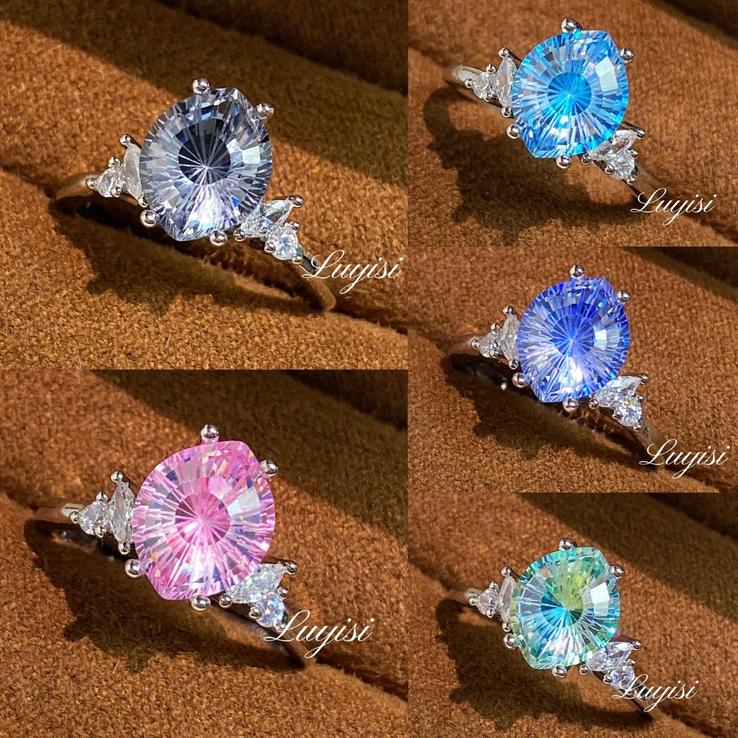 Devil's Eye Fireworks Cut Female Affordable Luxury Fashion High Sense Ring