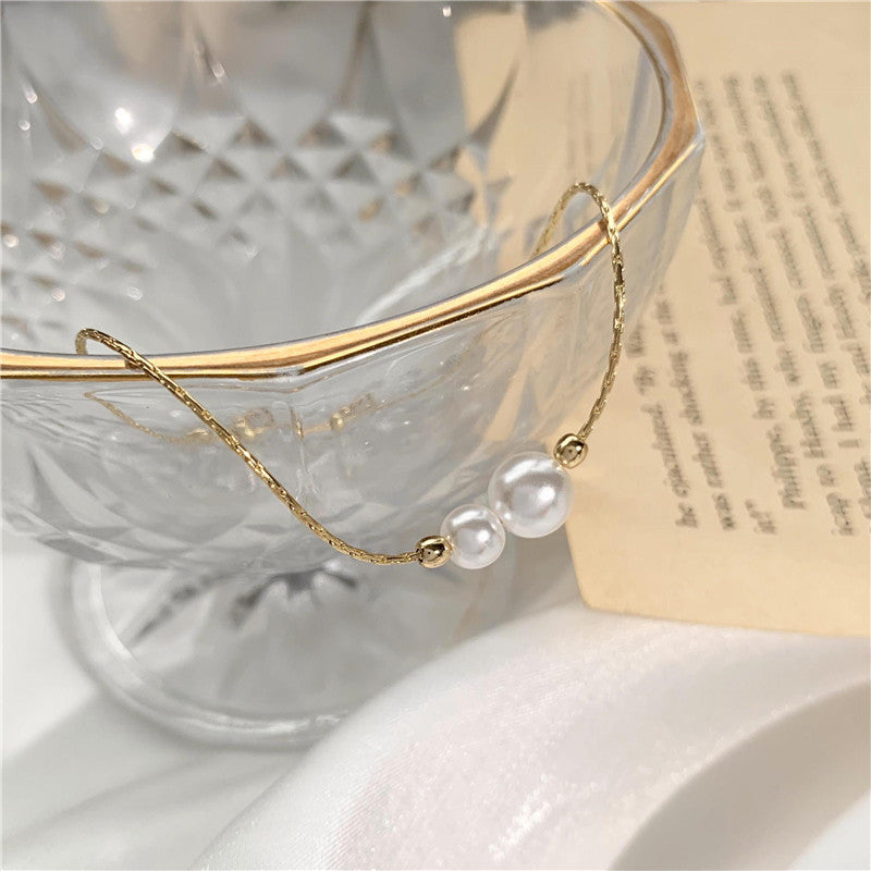 Pearl Female Korean Simple Personalized Adjustable Bracelet