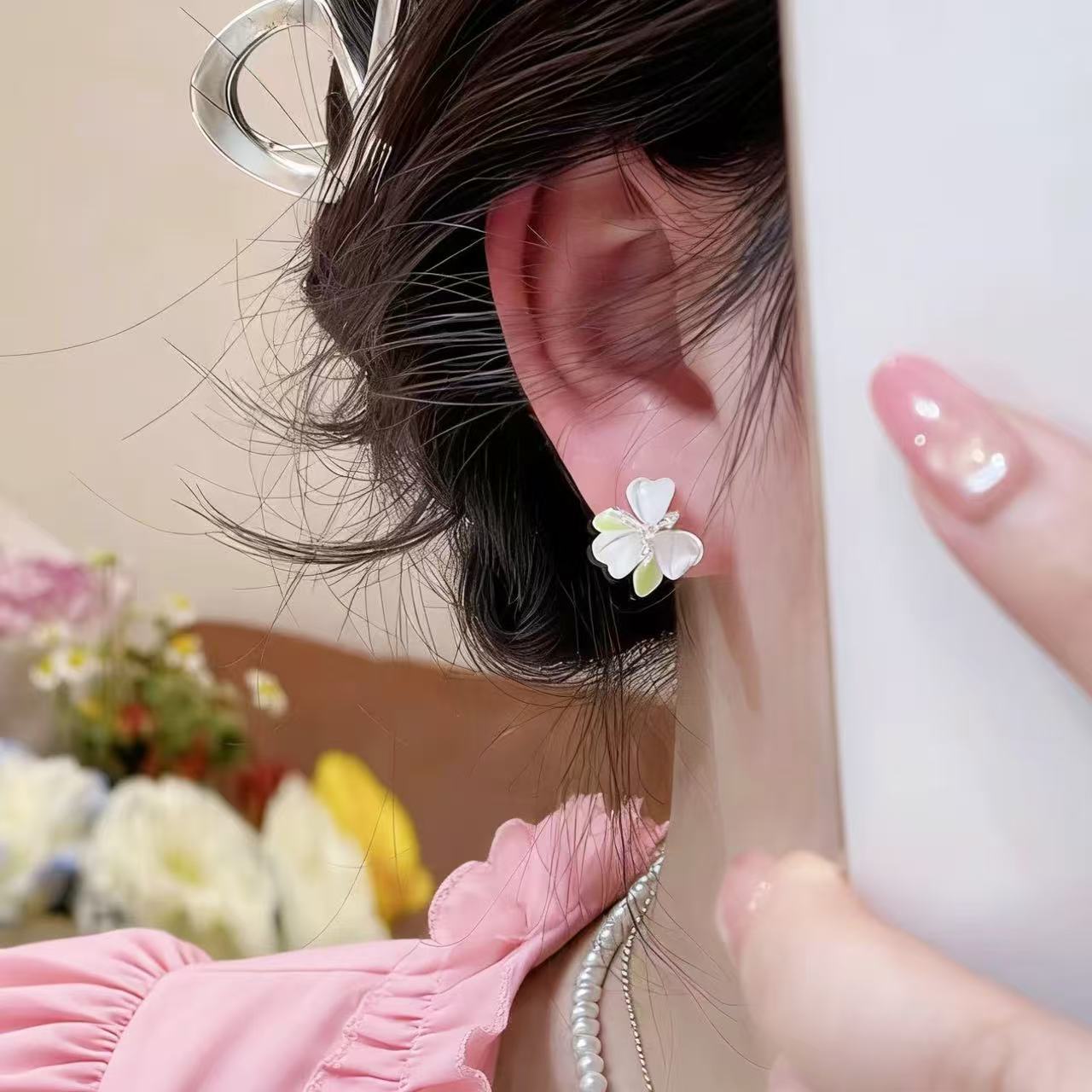 Fresh Flowers Exquisite Petite Temperament Wild Female Rings