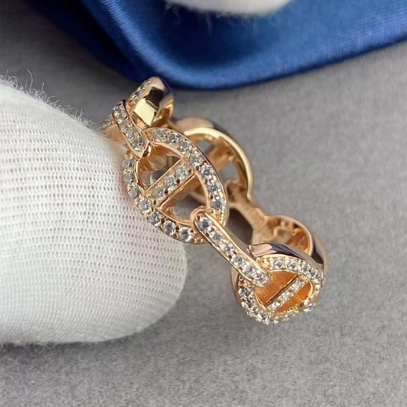 Zi Full Diamond Pig Nose Advanced Bracelet