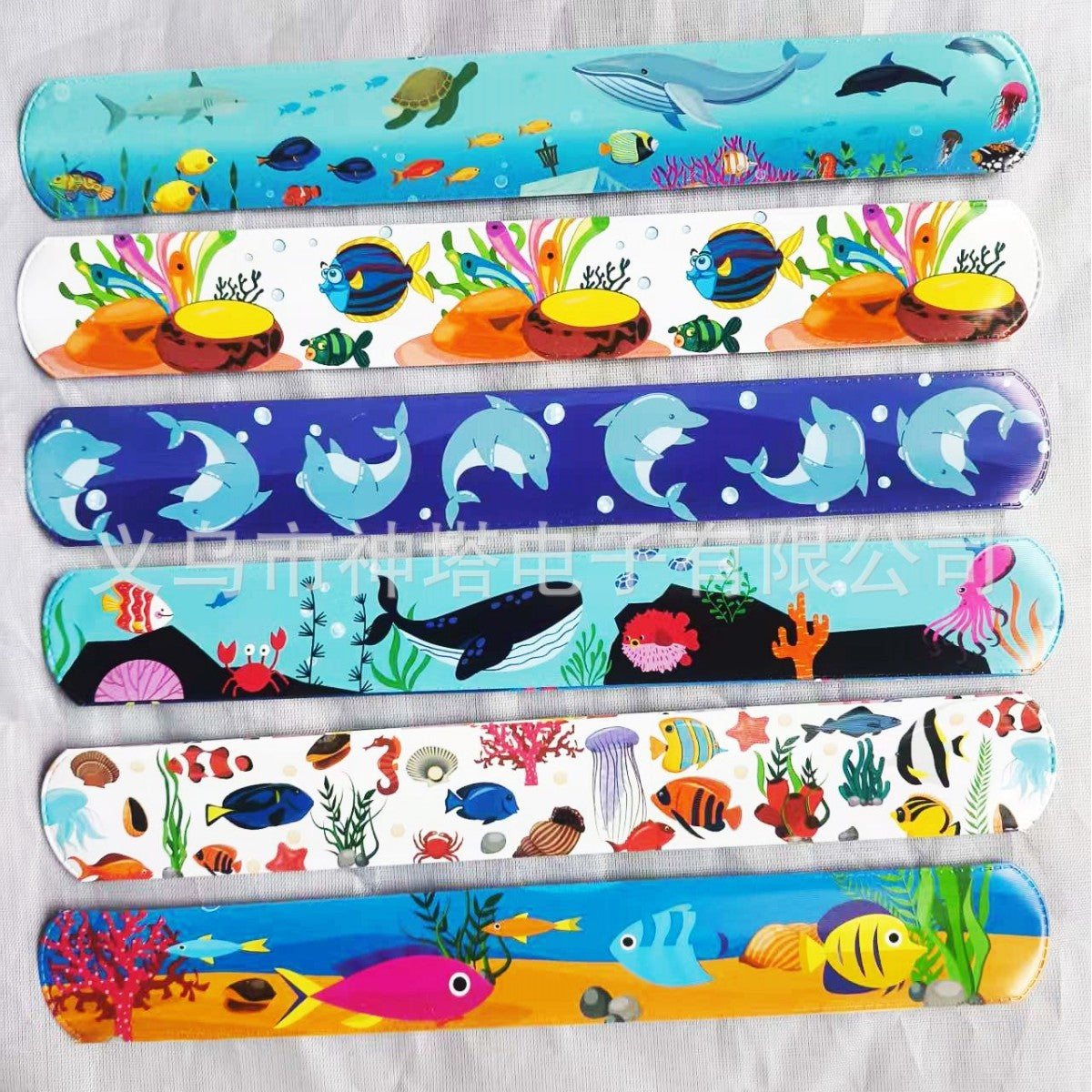 Children's Printed Slap Cartoon Sea World Pop Decorative Rings
